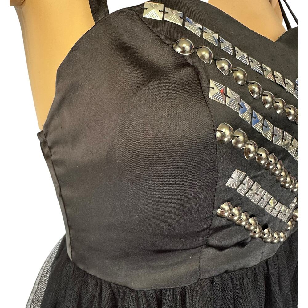 Hot Topic Studded Tutu Mini Dress Black Size M Tulle - Seen on WWE Diva AJ Lee - Picture 14 of 15